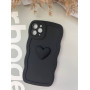 Силіконовий чохол iPhone 11 Pro Max – чорний з хвилястими краями 